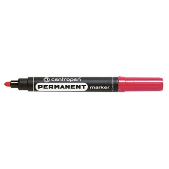 Centropen, markier 8566, červený, 10ks, 2.5mm, alkoholová báza, cena za 1ks 585660104