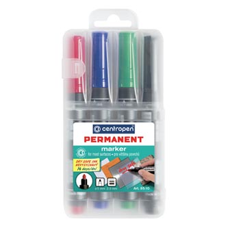 Centropen, sada markier 8510, color, 4ks, 2.5mm, alkoholová báza, cena za 1ks 585100401