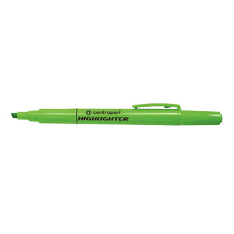 Centropen, zvýrazňovač 8722, zelený, 10ks, 1.4mm, klinový hrot