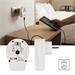Cestovný univerzálny adaptér pre cudzincov do strednej Európy, 1×USB-C, 1×USB-A 8592920158821