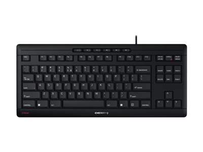 CHERRY STREAM KEYBOARD TKL - Klávesnice - USB - USA se symbolem Euro - klávesový spínač: CHERRY SX JK-8600EU-2