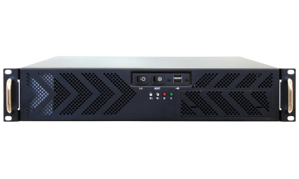 CHIEFTEC rack 19" 2U UNC-210T-B-U3-OP, bez zdroje, USB 3.0, černý