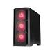 CHIEFTEC skříň APEX LUMO, E-ATX, 1x USB-C 3.2, 2x USB 3.0, 4x 140mm ARGB Fan, ARGB Hub, černá GA-01B-L-OP