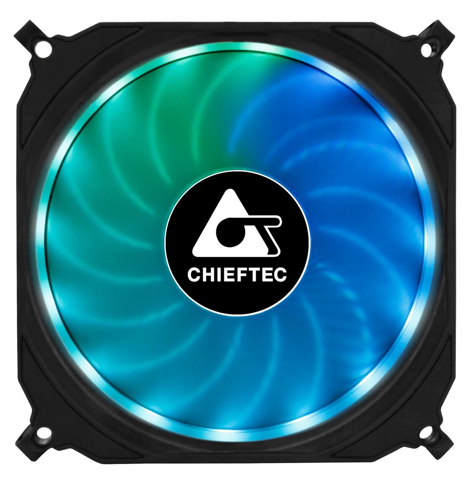 CHIEFTEC ventilátor Tornado / 120mm fan / RGB LED / ultratichý 16 dBa CF-1225RGB