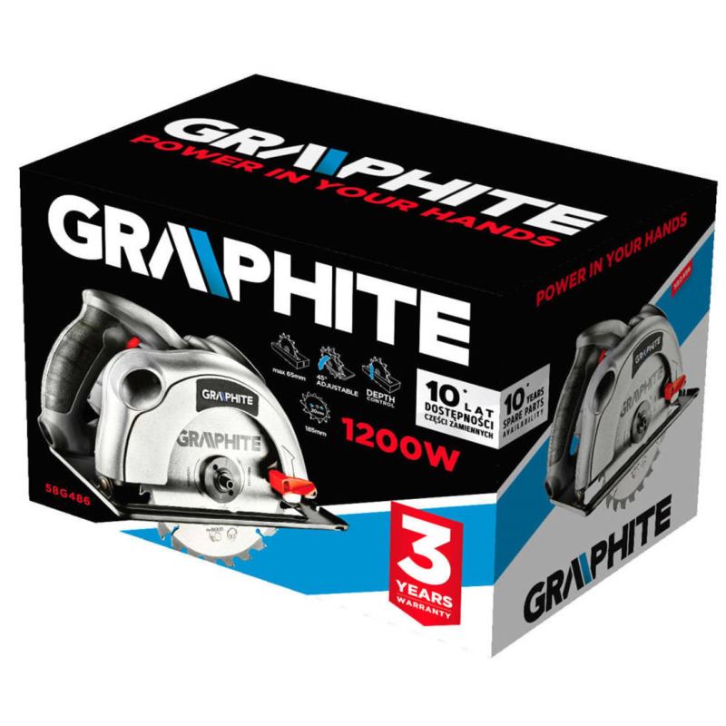 Circular saw Graphite - 58G486 | 1200W 65mm