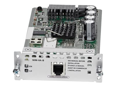 Cisco 1-port VDSL2/ADSL2+ over ISDN with Annex B/J - DSL modem - Network Interface Module (NIM) NIM-VA-B=