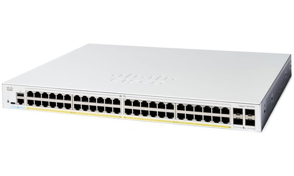 Cisco Catalyst 1300 48-port GE, Full PoE, 4x10G SFP+ C1300-48FP-4X