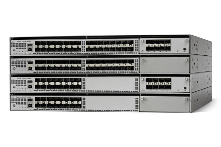 Cisco Catalyst C4500X-24X-IPB switch, 24x 10G SFP+, L3 WS-C4500X-24X-IPB