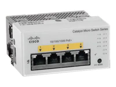 Cisco Catalyst Micro Switches CMICR-4PC - Přepínač - 4 x 10/100/1000 (4 PoE+) + 1 x Gigabit SFP (up
