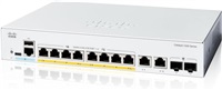 Cisco Catalyst switch C1200-8P-E-2G (8xGbE,2xGbE/SFP combo,8xPoE+,67W,fanless) - REFRESH C1200-8P-E-2G-RF