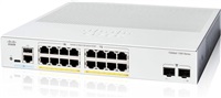 Cisco Catalyst switch C1300-16P-2G (16xGbE,2xSFP,16xPoE+,120W,fanless) - REFRESH C1300-16P-2G-RF
