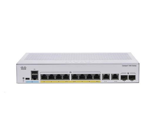 Cisco Catalyst switch C1300-8MGP-2X (4xGbE,4x2,5GbE,2xSFP+,8xPoE+,120W,fanless) - REFRESH C1300-8MGP-2X-RF