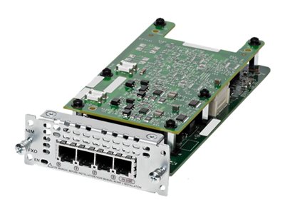 Cisco Fourth-Generation Network Interface Module - Hlasový / faxový modul - analogové porty: 4 NIM-4FXO=