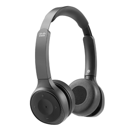 Cisco Headset 730 (carbon black headset with travel case, USB adapter, USB and 3.5-mm connectors) HS-WL-730-BUNA-C