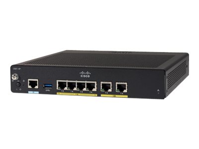 Cisco Integrated Services Router 931 - Směrovač - 4portový switch - GigE - porty WAN: 2 C931-4P