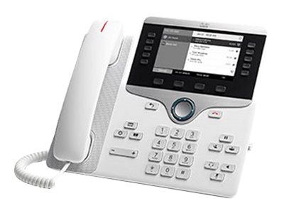 Cisco IP Phone 8811 - Telefon VoIP - SIP, RTCP, RTP, SRTP, SDP - 5 řádků - bílá CP-8811-W-K9=