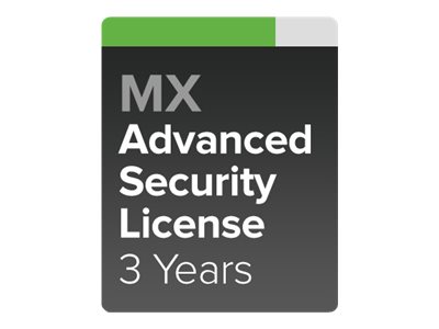 Cisco Meraki MX60 Advanced Security - Licence na předplatné (3 roky) - 1 spotřebič - hostovaná apli LIC-MX60-SEC-3YR