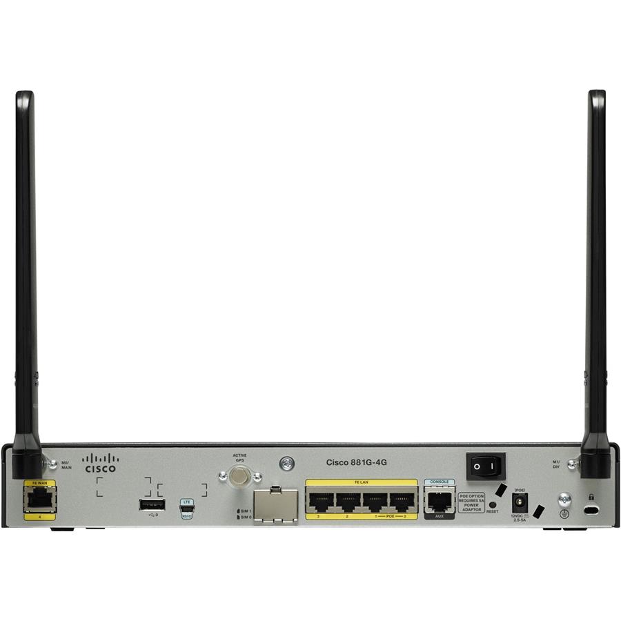 Cisco Secure FE Router (non-US) 4G LTE / HSPA+ w/ SMS/GPS C881G-4G-GA-K9