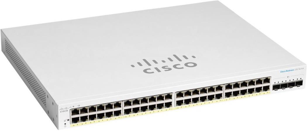 Cisco switch CBS220-48P-4X-EU (48xGbE,4xSFP+,48xPoE+,382W) - REFRESH CBS220-48P-4X-EU-RF