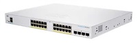 Cisco switch CBS250-24P-4X, 24xGbE RJ45, 4x10GbE SFP+, fanless, PoE+, 195W - REFRESH CBS250-24P-4X-EU-RF