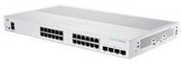 Cisco switch CBS250-24T-4G-UK, 24xGbE RJ45, 4xSFP, fanless - REFRESH CBS250-24T-4G-UK-RF