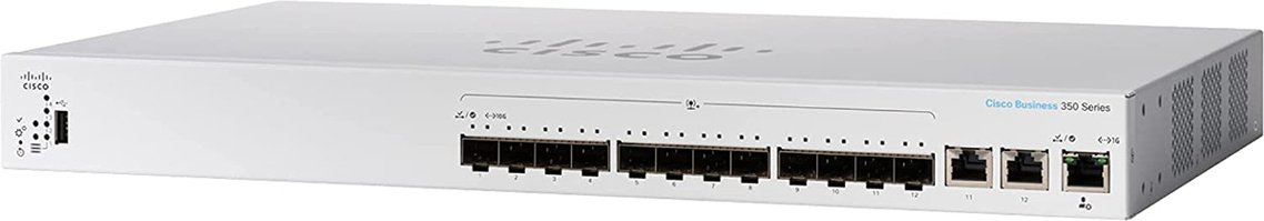 Cisco switch CBS350-12XS-EU, 10x10G SFP+, 2x10G copperSFP+ combo - REFRESH CBS350-12XS-EU-RF