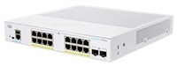 Cisco switch CBS350-16FP-2G, 16xGbE RJ45, 2xSFP, fanless, PoE+, 240W - REFRESH CBS350-16FP-2G-EU-RF
