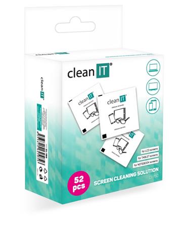 CLEAN IT čisticí ubrousky mokré kusové LCD,LED,Plazma 52ks CL-150