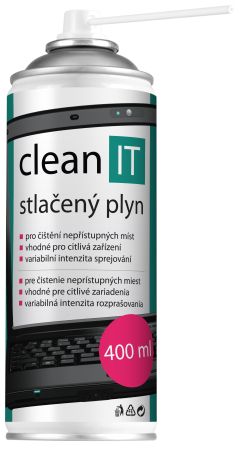 CLEAN IT stlačený vzduch 400ml CL-1