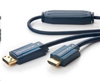 ClickTronic HQ OFC kabel DisplayPort - HDMI typ A, zlacené kon., 3D, M/M, 10m CLICK70724