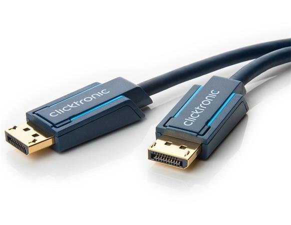 ClickTronic HQ OFC kabel DisplayPort, zlacené kon., 3D, 1m CLICK70710