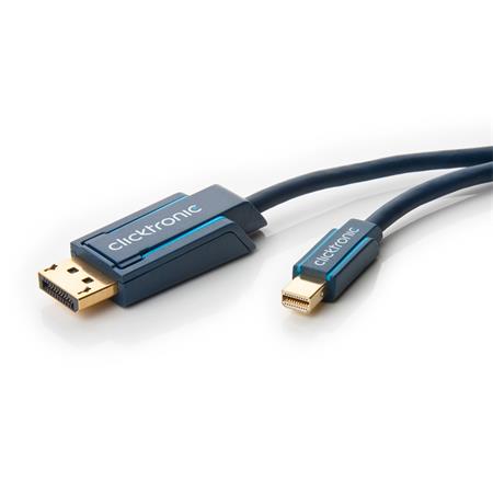 ClickTronic HQ OFC kabel mini DisplayPort - DisplayPort, zlacené kon., 3D, M/M, 2m CLICK70738