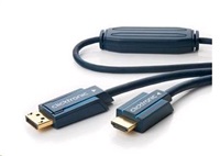 CLICTRONIC Kabel HQ Display Port - HDMI, 3m, 3D, zlacené konektory, dvojité stínění CLICK70721