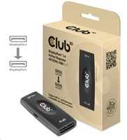 Club3D Adaptér aktivní DisplayPort 1.4 4K120HZ HBR3 (F/F), černá CAC-1007