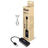 Club3D Adaptér USB 3.2 Gen 1 Typ A na RJ45 2.5Gb, 24cm CAC-1420
