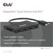 Club3D hub MST (Multi Stream Transport) DisplayPort 1.4 na 4x DisplayPort, Quad monitor, 4x 4K30Hz, 8K30Hz CSV-7400