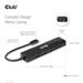Club3D hub USB-C, 6-in-1 Hub s HDMI 8K30Hz, 2xUSB Type-A, RJ45 a 2xUSB Type-C CSV-1596