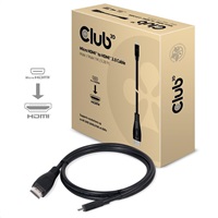 Club3D Kabel micro HDMI na HDMI 2.0, (M/M), 1m CAC-1351
