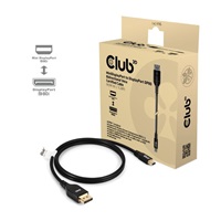 Club3D Kabel MiniDisplayPort na DisplayPort 2.1 Certifikovaný, Oboustranný, 10K60Hz, DSC1.2, UHBR10, 1m CAC-1116
