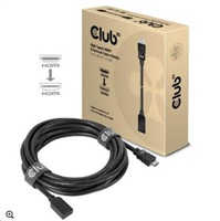 Club3D Kabel prodlužovací HDMI 4K60HZ (M/F), 5m, černá, 26 AWG CAC-1325