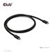 Club3D Kabel Thunderbolt 5, 80/120Gbps, Certifikovaný kabel, 1x 4K540Hz, 2x8K240Hz, PD 240W, 1m CAC-2501