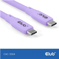 Club3D Kabel USB-C 4.0, 20Gbps, 4K60Hz, PD 240W, 2m, fialová CAC-3004
