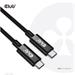 Club3D Kabel USB4 Gen3x2 Type-C Oboustranný kabel 8K60Hz, Data 40 Gbps, PD 240W(48V/5A) EPR M/M 2m CAC-1578