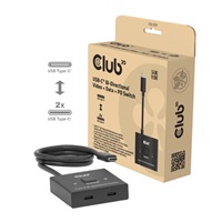 Club3D Switch, USB-C na 2xUSB-C Oboustranný 2v1, 8K60Hz, 4K120Hz, PD 100W CSV-2511