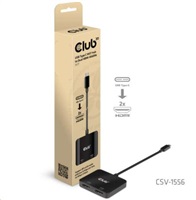 Club3D Video hub MST (Multi Stream Transport) USB-C 3.2 na HDMI 2.0, Dual Monitor 4K60Hz CSV-1556