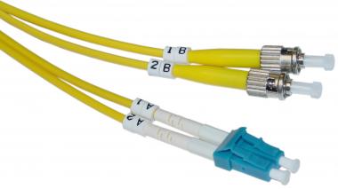 CNS opt. duplex patch kábel 9/125, LC/ST, 2m DPX-9-LC/ST-2