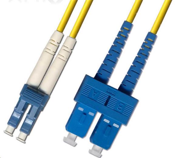 CNS Optický duplex Patch kábel OS2, 9/125, LC/UPC - SC/UPC, 20m 1057