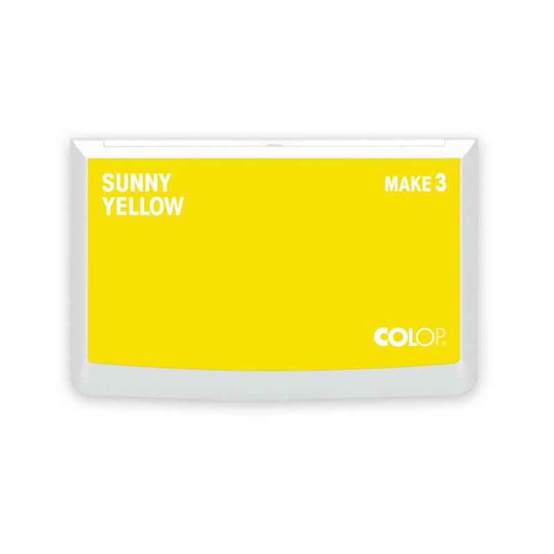 COLOP Inkoustový polštářek MAKE 3 (16x9cm), sunny yellow 9004362552031