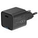 COLORWAY 1x USB-C/ síťová nabíječka/ GaN/ PD/ PPS/ 25W/ Černá CW-CHS052PD-BK