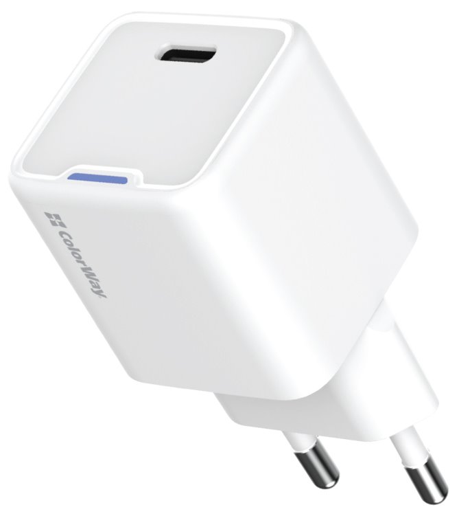 COLORWAY 1x USB-C/ síťová nabíječka/ GaN/ PD/ PPS/ 35W/ Bílá CW-CHS056PD-WT